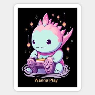 Gaming Axolotl Magnet